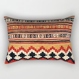 Qashqa’i Fars Southwest Persian Kilim Print Rectangular Pillow