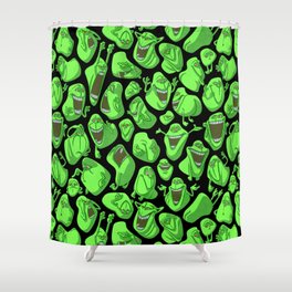 Fifty shades of slime. Shower Curtain