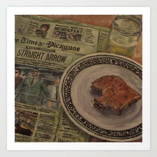 Morning News Art Print