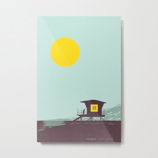Locals Only - San Diego Metal Print