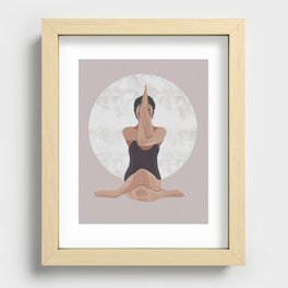 Yoga girl Recessed Framed Print