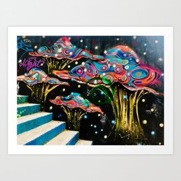 Mushroom of Color Art Print