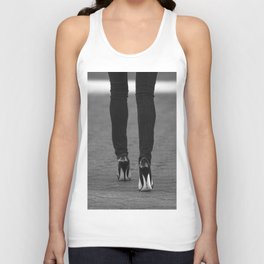 Excess Black and White Tank Top