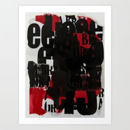 THER3 @RE N0 WØRDS 100 Art Print