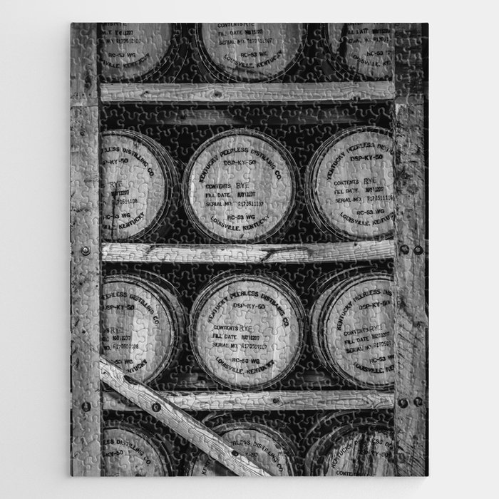 Bourbon Black and White Jigsaw Puzzle