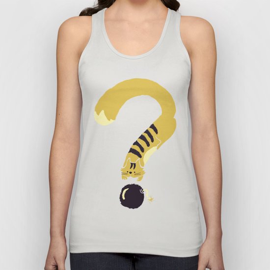 Question Mark (Curiosity Kills The Cat) Unisex Tank Top