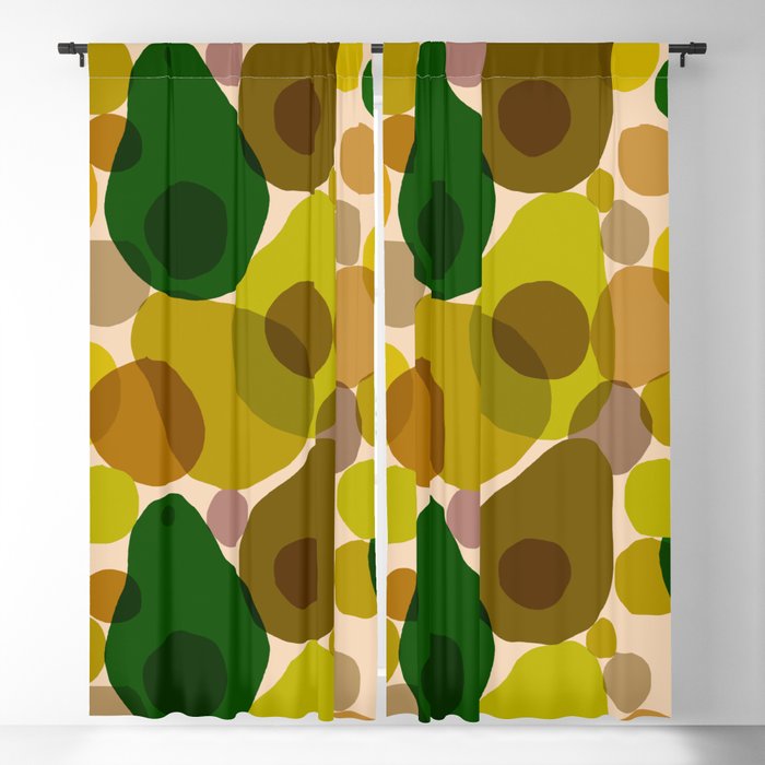 Abstraction_AVOCADO_Love_Minimalism_001 Blackout Curtain