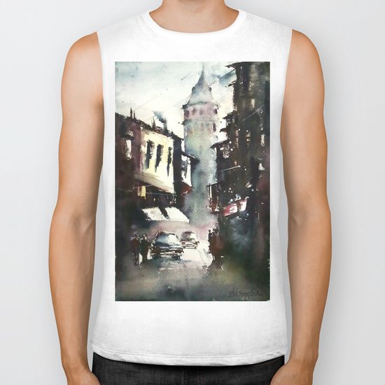 Galata Tower Biker Tank