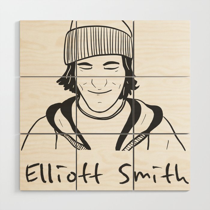 Elliott Smith Wood Wall Art