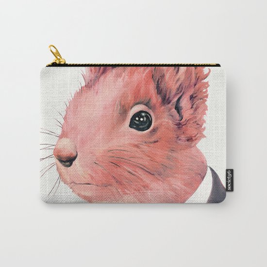 Red Squirrel Carry-All Pouch