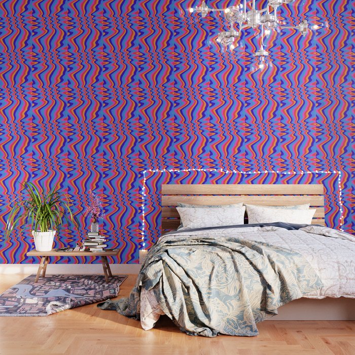 Psychedelic Creative 1960s Hippie Cartoon Patterns - Gift for Peace Lovers  Wallpaper by HUMAN GAPS | Society6