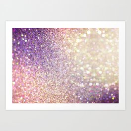 Glamorous Iridescent Glitter Art Print
