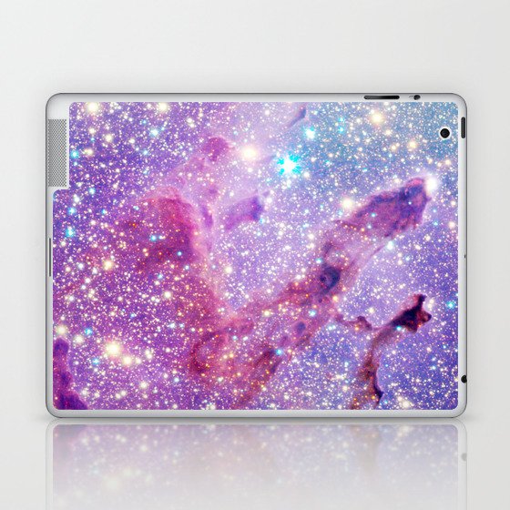 Eagle Nebula Pillars of Creation Pink Purple Turqouise Laptop & iPad Skin