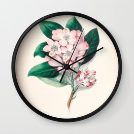  Rhododendron by Clarissa Munger Badger, 1859 (benefitting The Nature Conservancy) Wall Clock