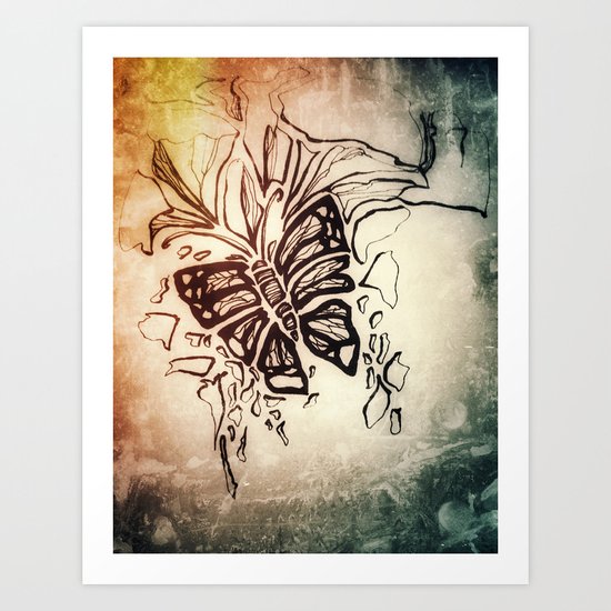 Winter textures Art Print