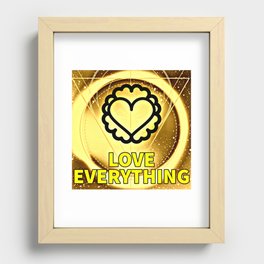 LOVE EVERYTHING Recessed Framed Print