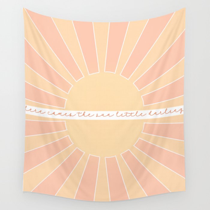 Here comes 2025 the sun tapestry