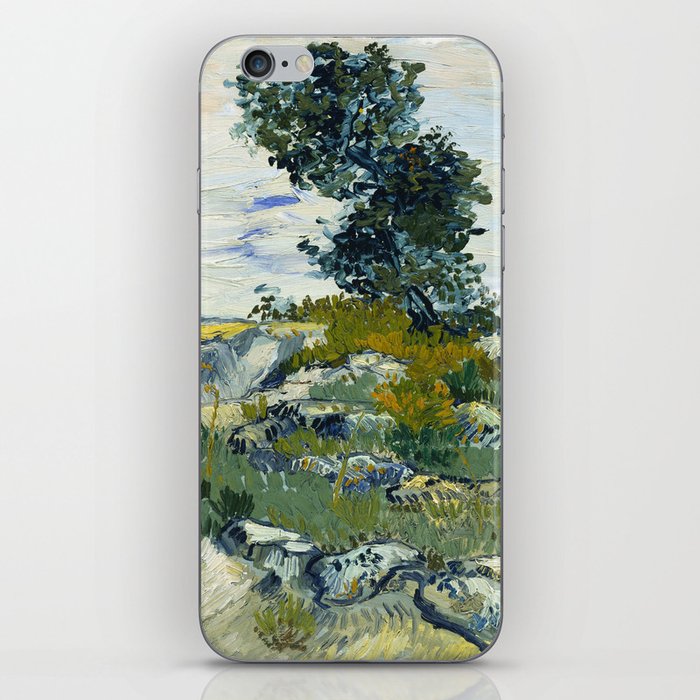 The Rocks by Vincent van Gogh iPhone Skin