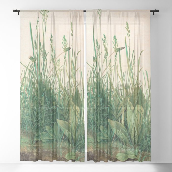 Albrecht Dürer " The Great Piece of Turf ,1503 Sheer Curtain