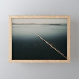 Travel - Jetty into lake Framed Mini Art Print