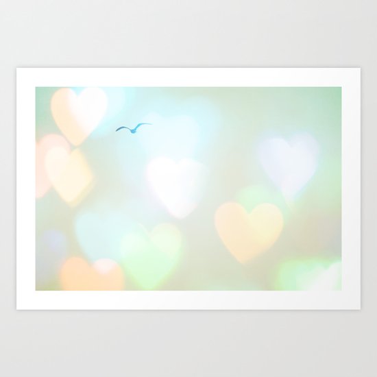 Sky Of Hearts Art Print