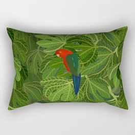 King Parrot in the Fig Tree Rectangular Pillow