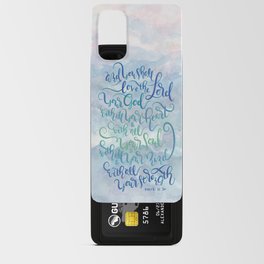 You Shall Love The Lord - Mark 12:30 / sunset Android Card Case