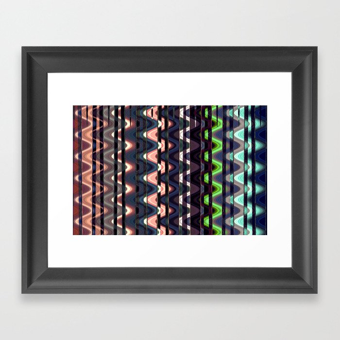 Colorful Twist And Turn Pattern  Framed Art Print