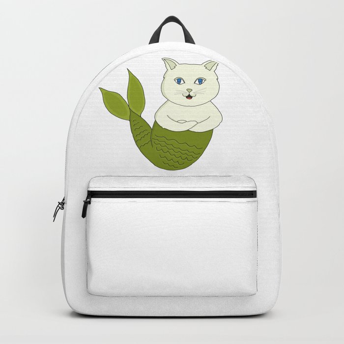 Middle finger cat backpack sales