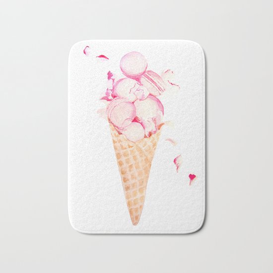Macaroons Ice Cream Bath Mat