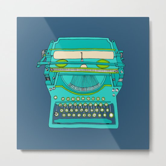 Typewriter Number Five Metal Print