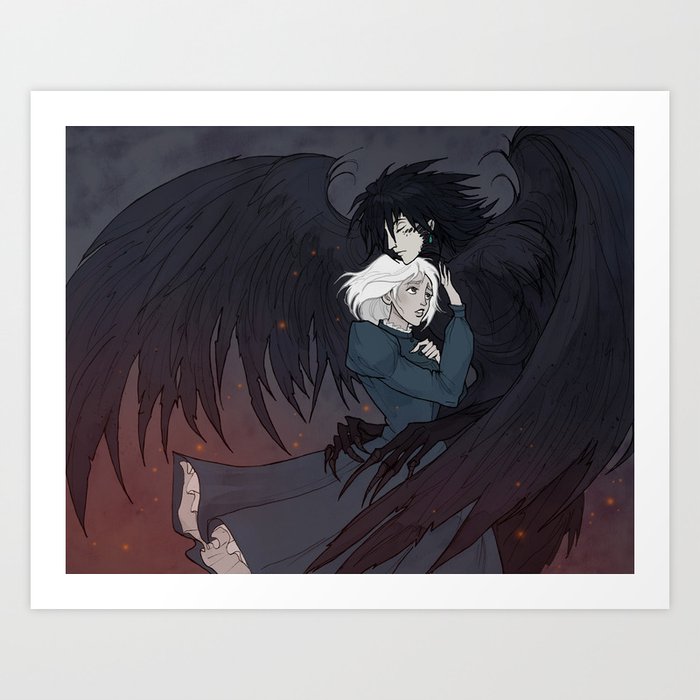 howl and sophie art print by irenhorrors society6 howl and sophie art print by irenhorrors
