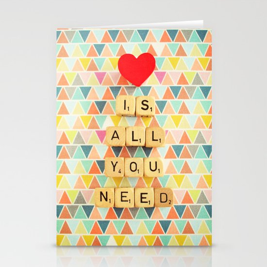 Love is All You Need Stationery Cards