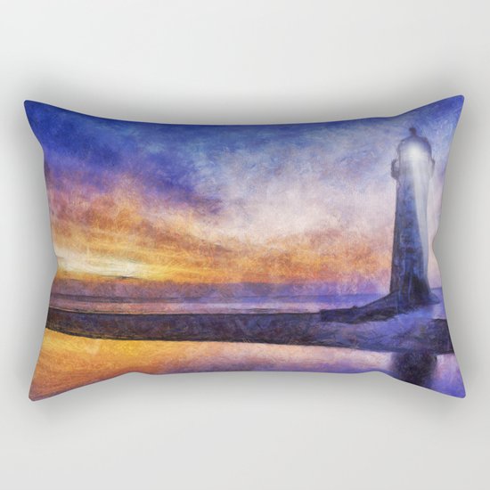 Talacre Lighthouse Rectangular Pillow