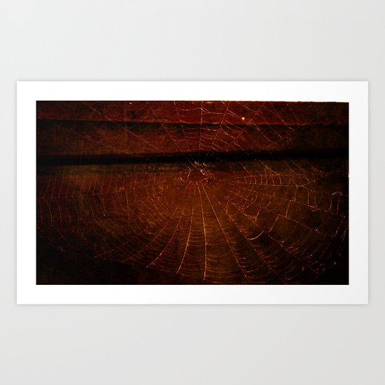What a Dark Web We Weave Art Print