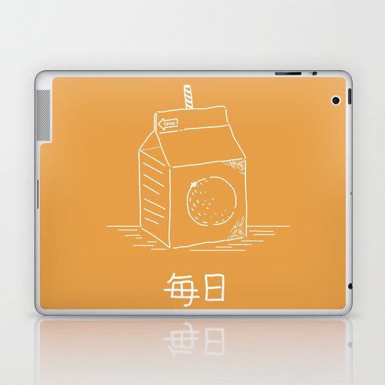 Orange Juice (mainichi) Laptop & iPad Skin