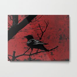 Crow Rust Industrial Red A673 Metal Print
