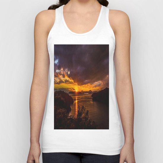 black sun Unisex Tank Top