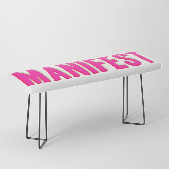 Manifest - pinks and neons Bench