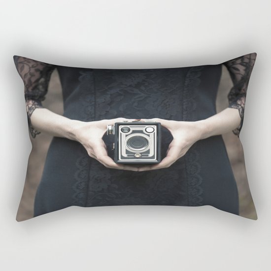 Vintage Camera II Rectangular Pillow