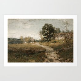 Vintage Landscape, Antique Country Art Print