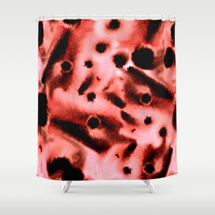 Big Spots in Red! Shower Curtain