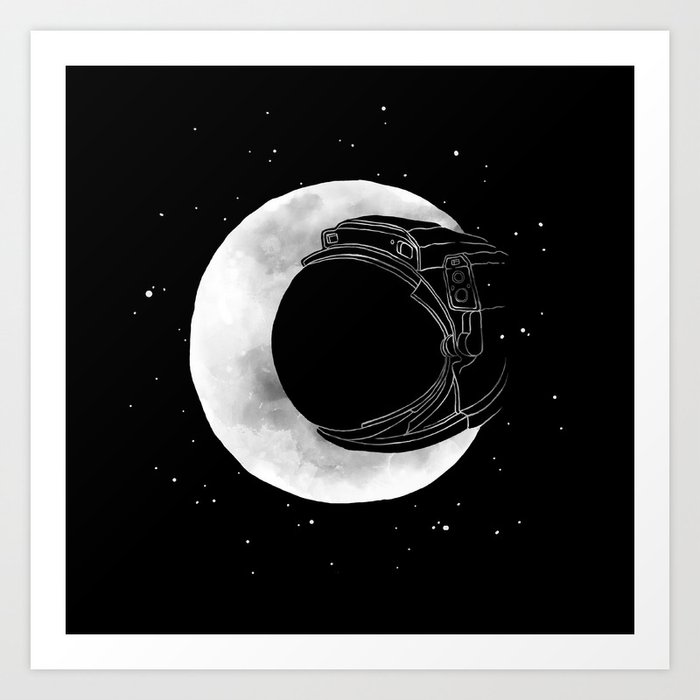 crescent moon Art Print
