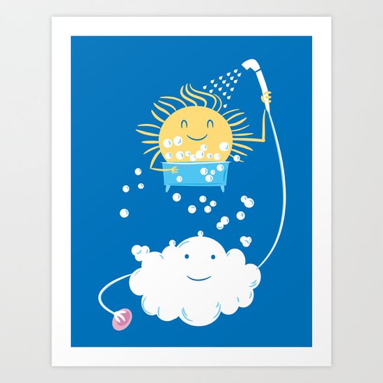 The Sunbathing Art Print