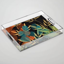 Watercolor Botanical Acrylic Tray