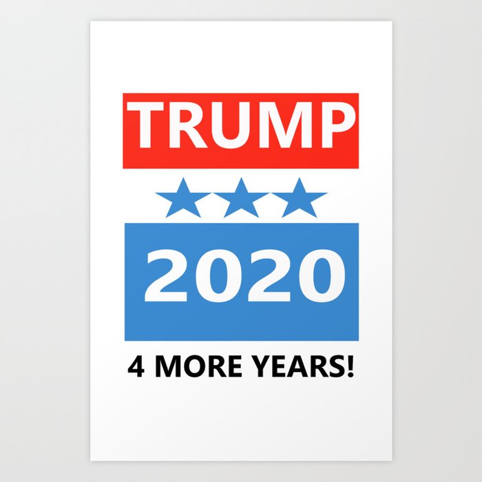 Trump 2020 Halloween Costume Art Print By Kingvitaman Society6