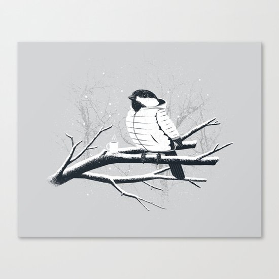 North For The Winter (Gray). Canvas Print