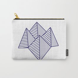 Paku Paku, navy lines Carry-All Pouch | Architecture, Vector, Graphic Design 