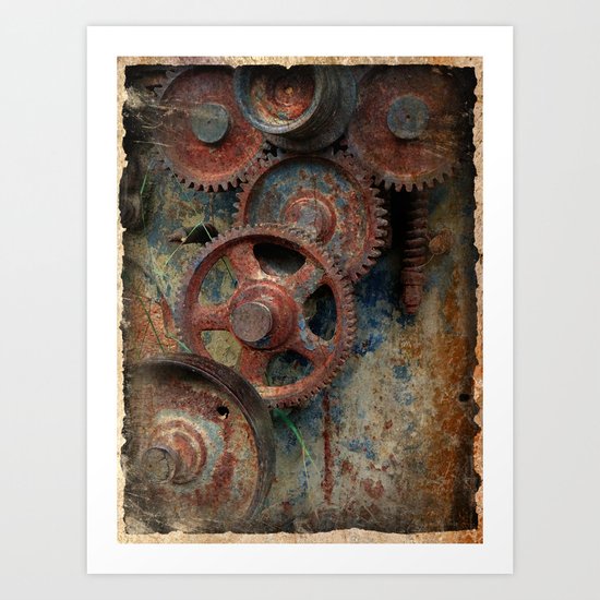 Gear mechanism Art Print