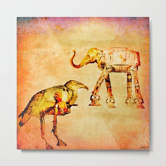 The empire of animals attacks Metal Print